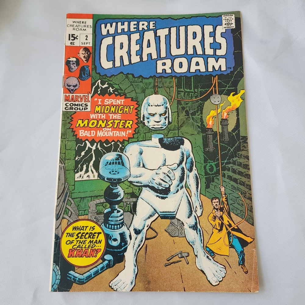 Where Creatures Roam #2 Marvel Comic Book September Vintage 1970s Classic Golden